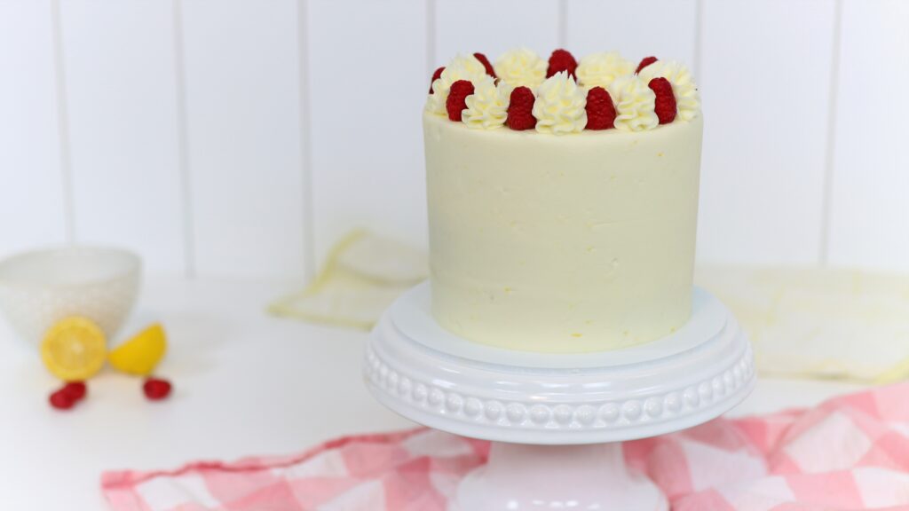 Lemon Raspberry layer Cake