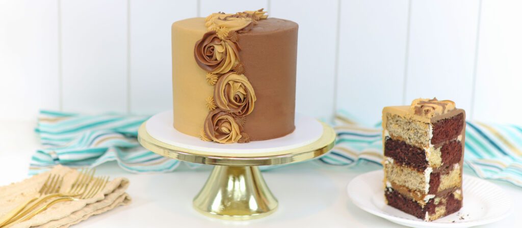 half and half cake british girl bakes