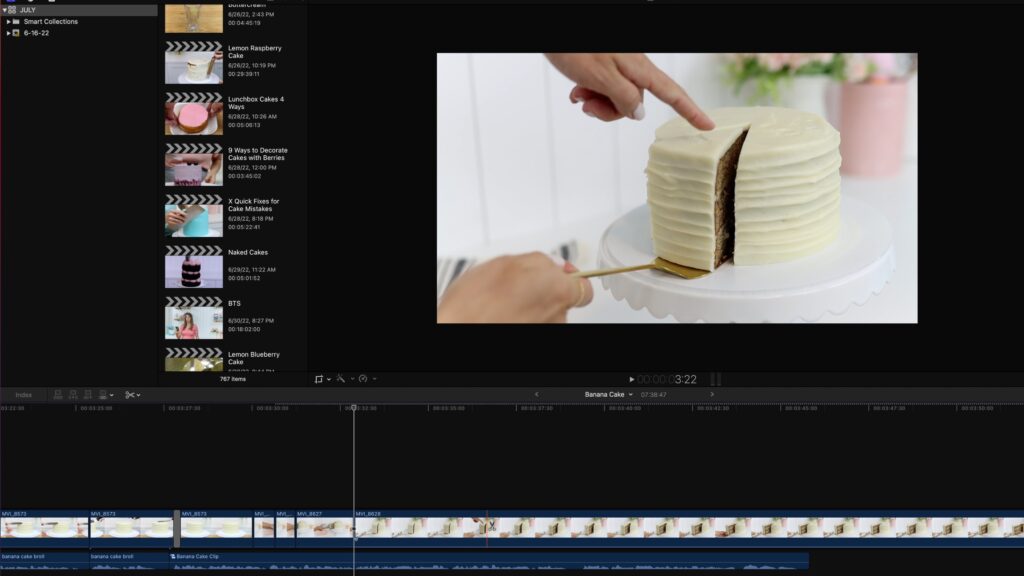 how to edit cake tutorials in final cut pro