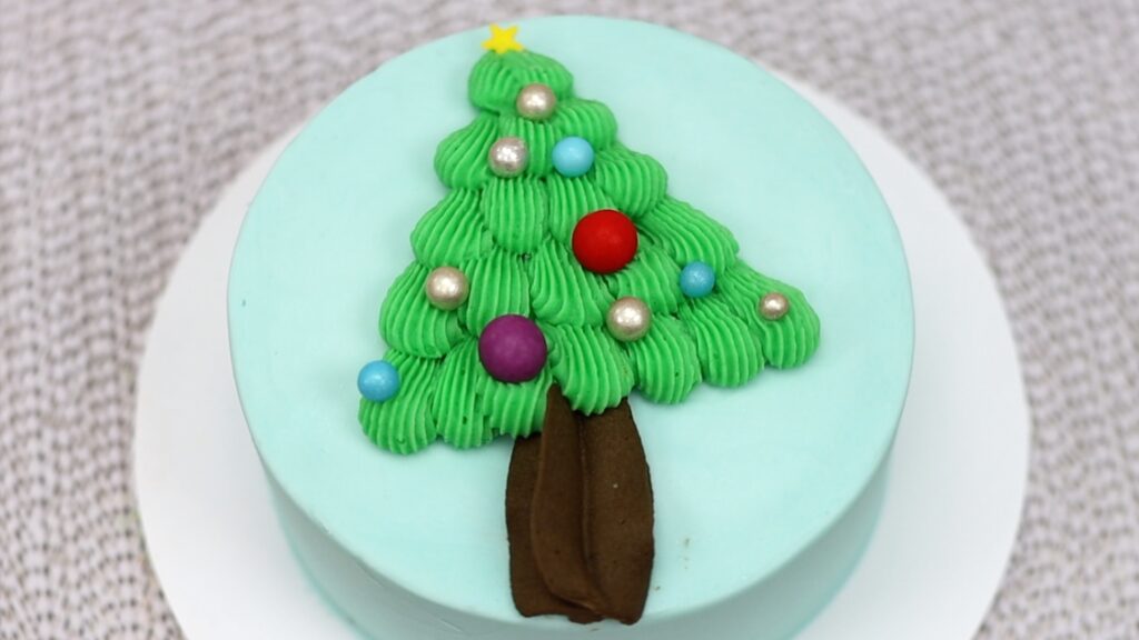 christmas tree cake design