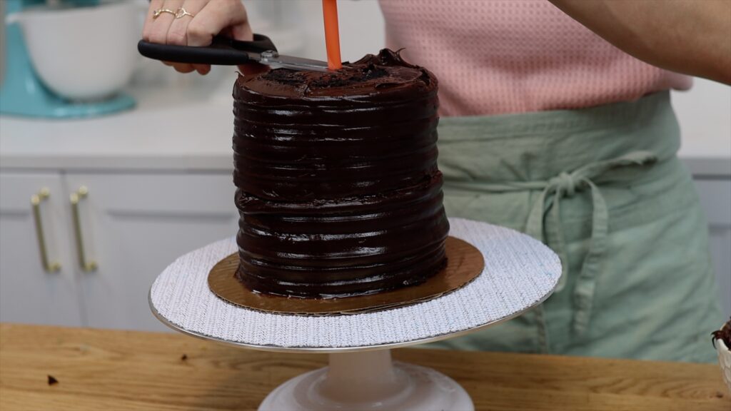 how to make a tall cake with 2 costco cakes