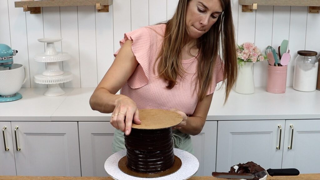 how to make a tall cake with 2 grocery store cakes