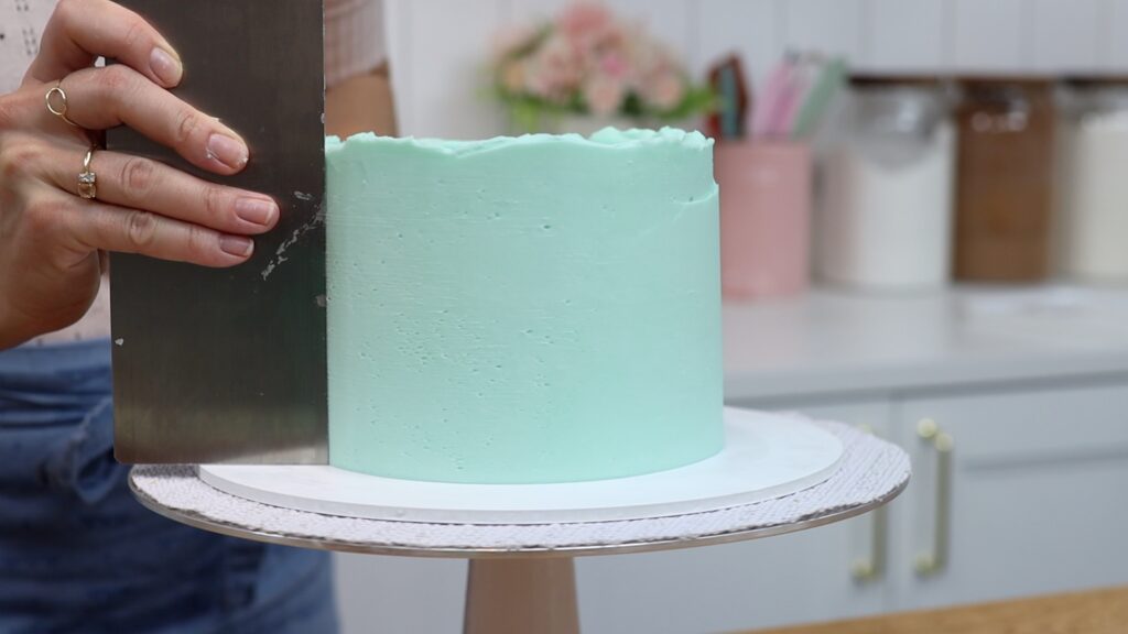 cake decorating without smoothing frosting