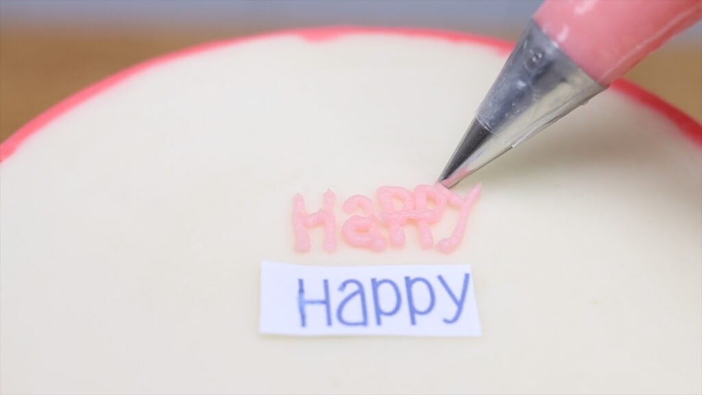 how to copy a font to write on a cake