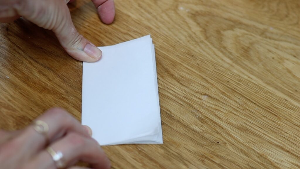 create a grid template with parchment paper