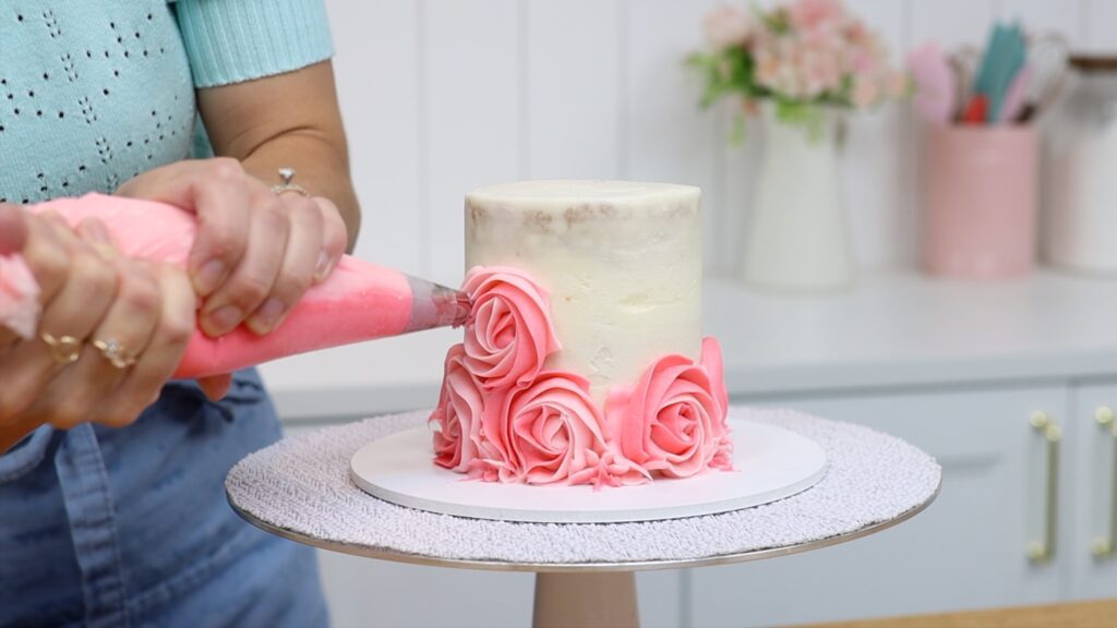 facelift frosting rose cake