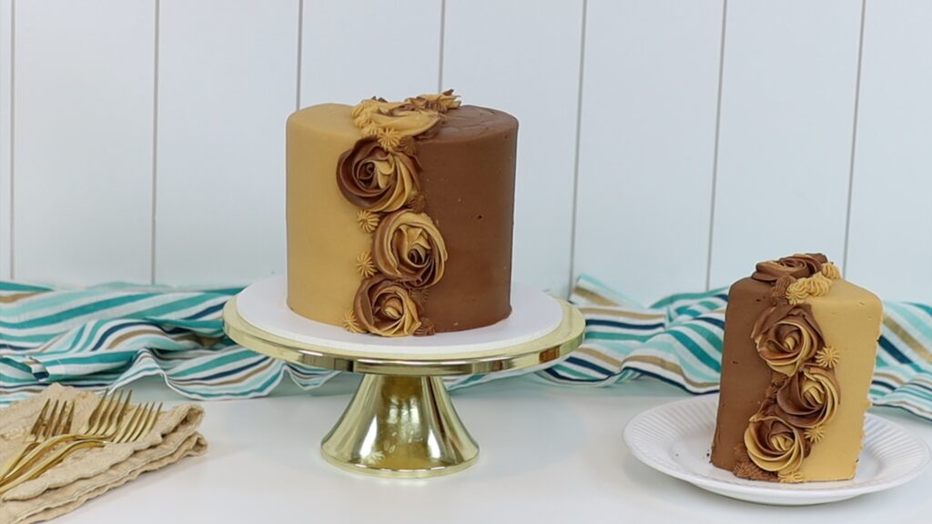 half and half cake