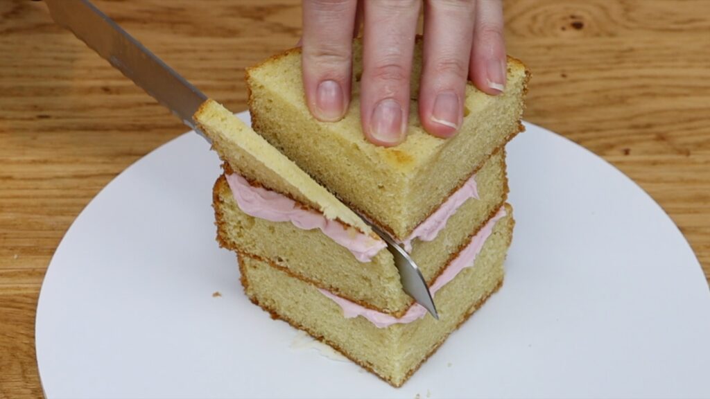 how to make a slice of cake cartoon style