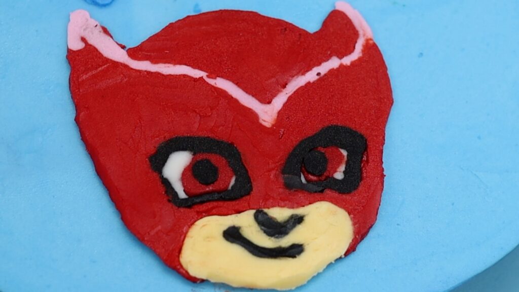 owlette pj masks buttercream transfer on cake