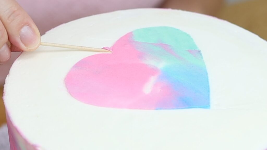 use a toothpick to tidy smudges on stencil designs