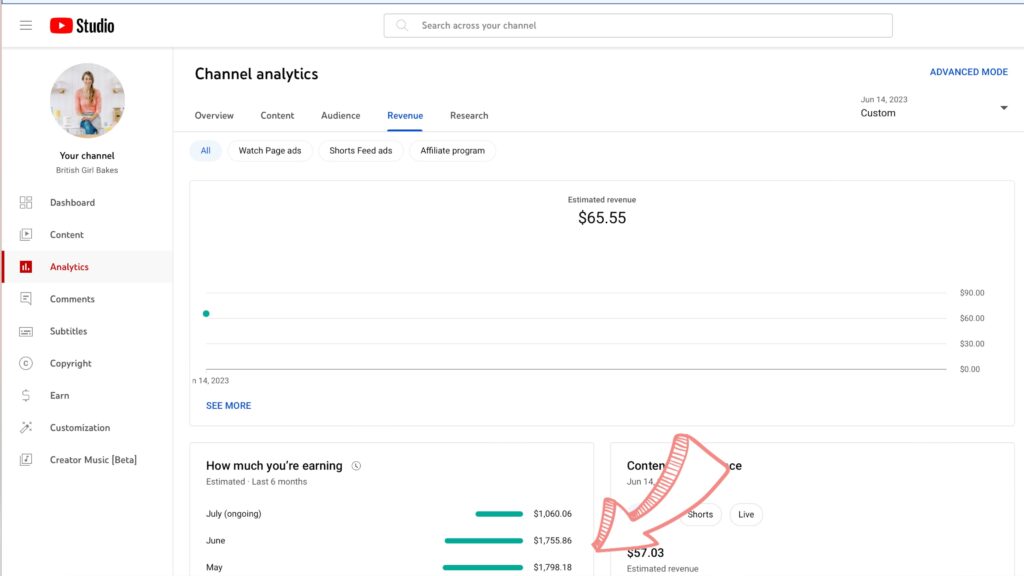 how much money do you make with a youtube channel