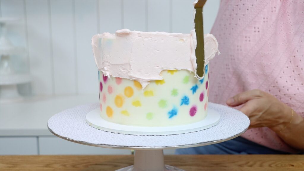 repurposing a cake for different decorations