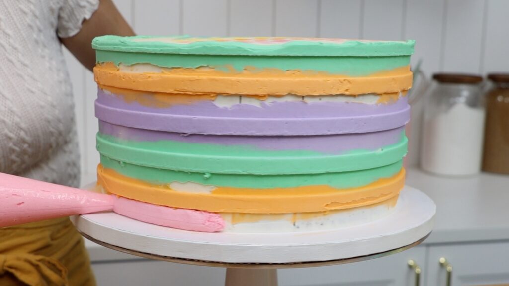 cake stripes without fondant