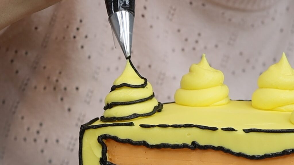 how to make a cartoon cake with buttercream
