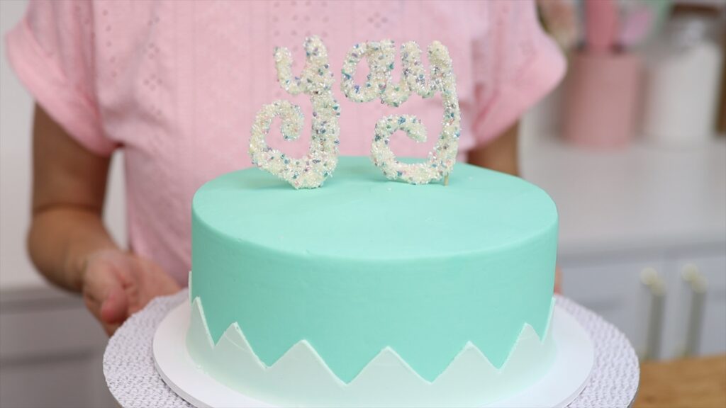 how to make a number topper for a birthday cake