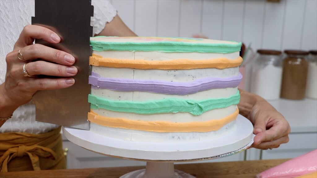 how to make stripes witout fondant