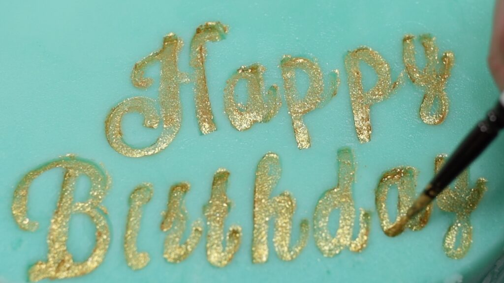 how to use sweet stamp letters with gold