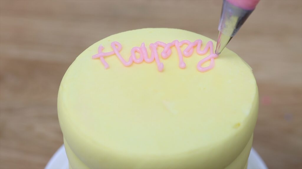how to write happy birthday on a cake
