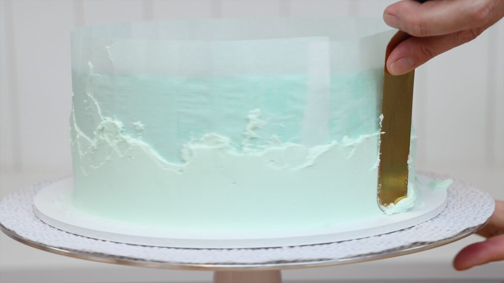 using homemade DIY cake stencils