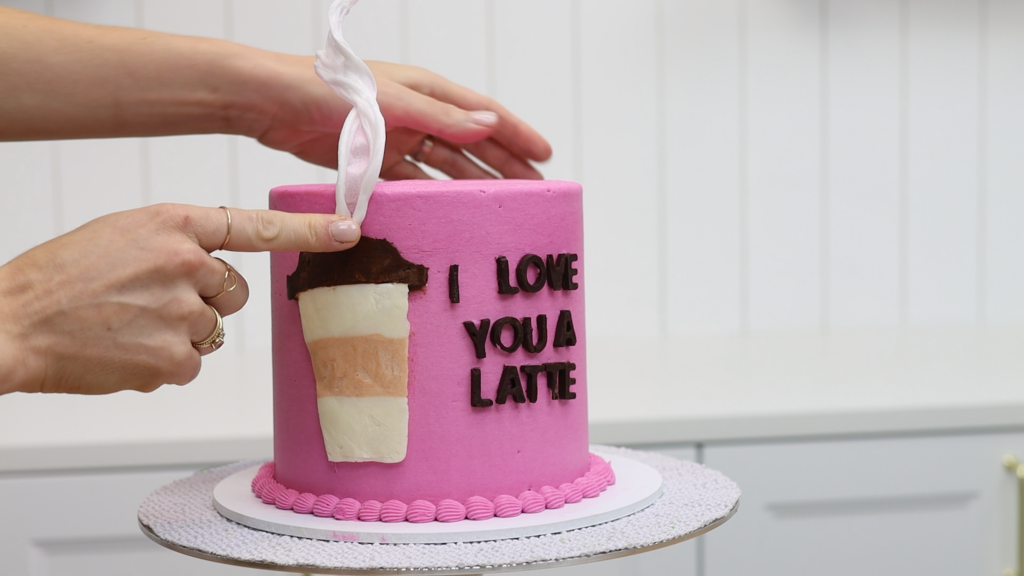 how to attach wafer paper to buttercream