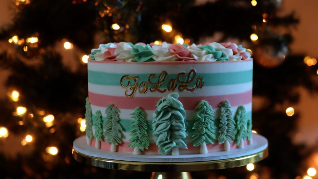 christmas cake photo