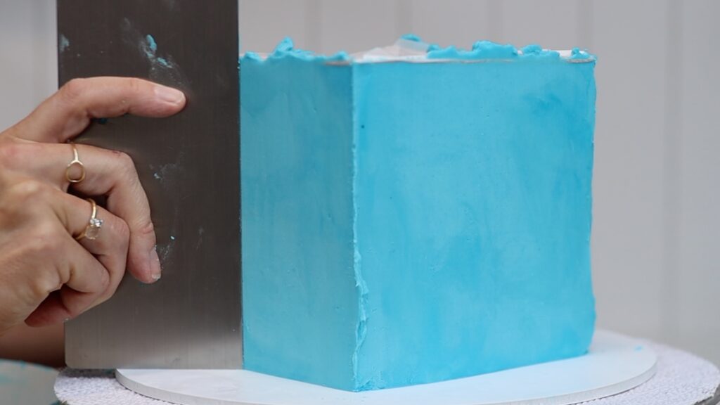 cardboard box hack for square cake