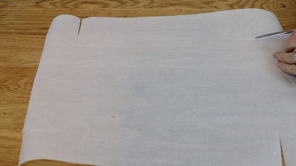 how to line a rectangle sheet square pan with parchment