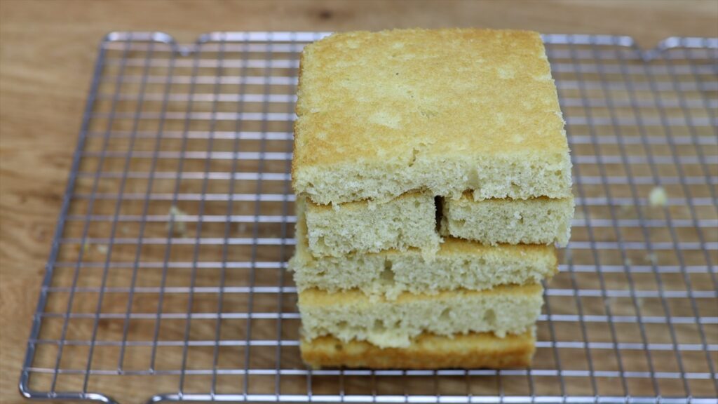 make a square cake using a sheet cake