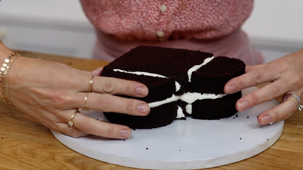 how to make a heart shaped layer cake