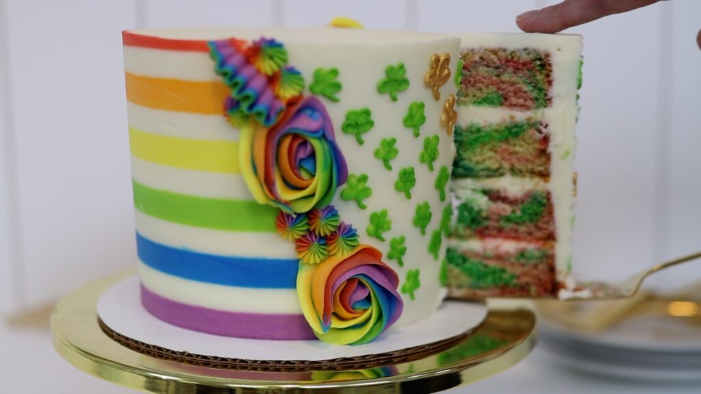 rainbow cake layers