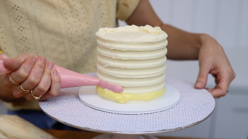 striped frosting for easter cake ideas