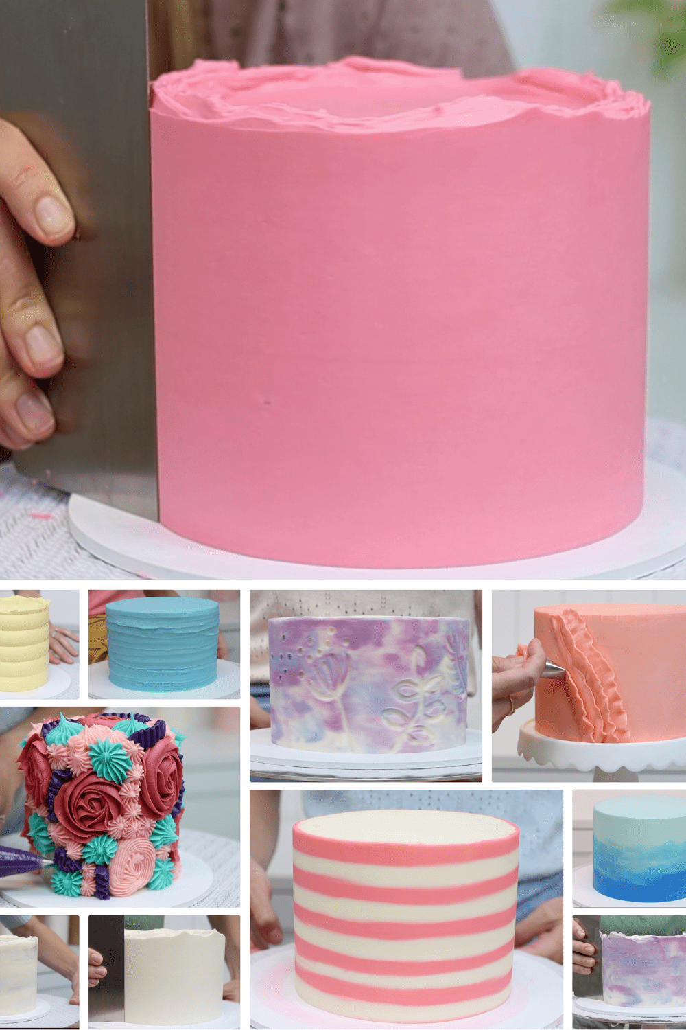 How to make a birthday cake with smooth frosting and other frosting techniques
