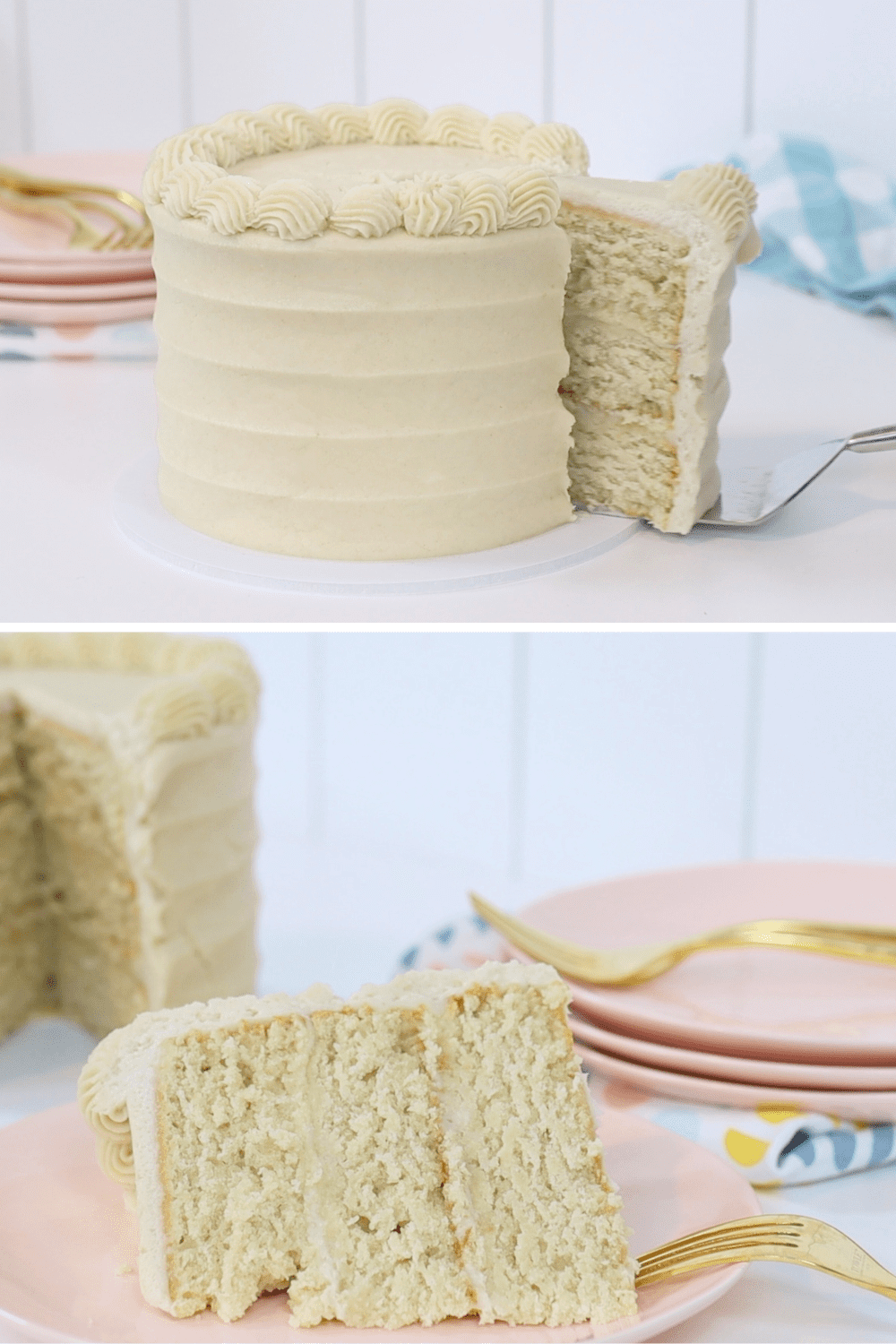 coconut milk cake recipe by British Girl Bakes