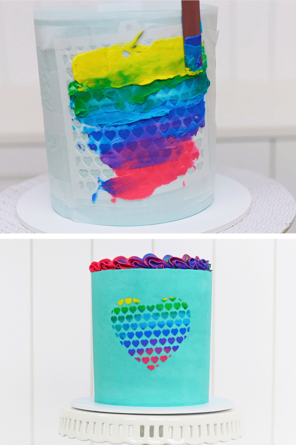 freezer hacks for cake stencils