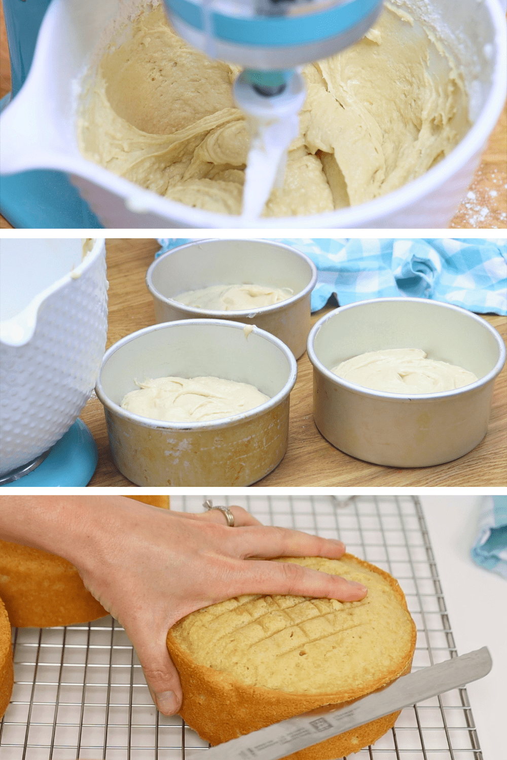 how to bake a coconut milk cake layer cake