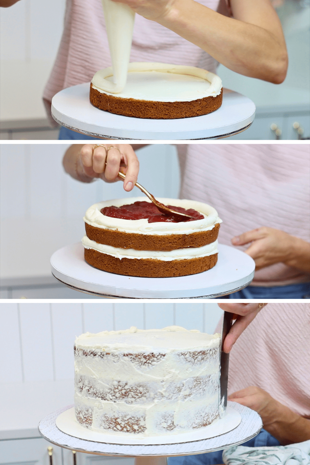 how to make a birthday cake with layers and filling