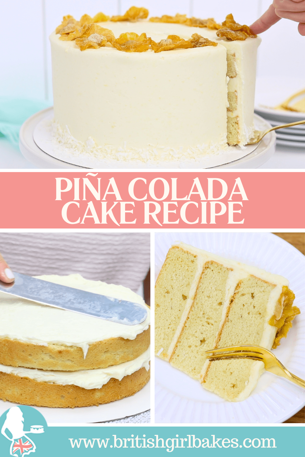 how to make a pina colada cake