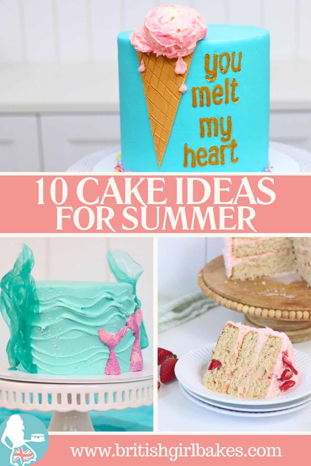 10 summer cake ideas for fresh and fun and colourful designs